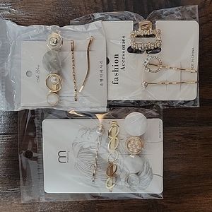 Stone & Pearl Hair Set Bobby Pins & Hair Clips